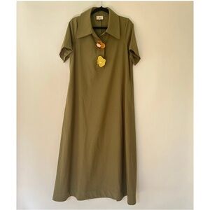 TUCKERNUCK Scout Dress Olive Green Size M